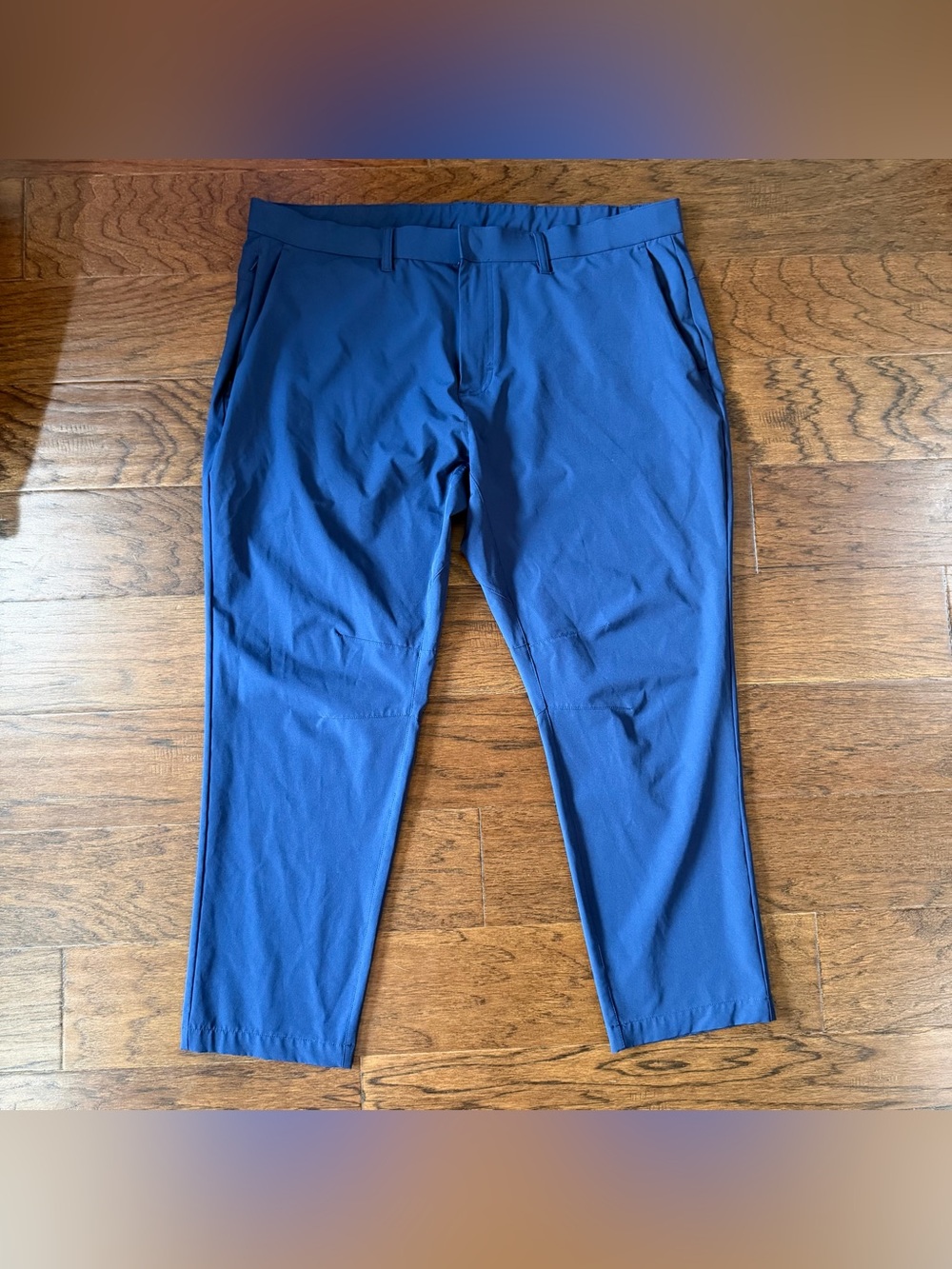 Fabletics The Only Pant Mens 40x28 Slim Fit Navy Stretch Tapered Chino Pants